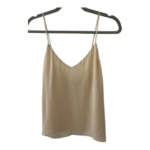 NWT L’AGENCE Jane Silk Parchment / Cream Cami Adjustable Straps Blouse - Size XS - Picture 8 of 16